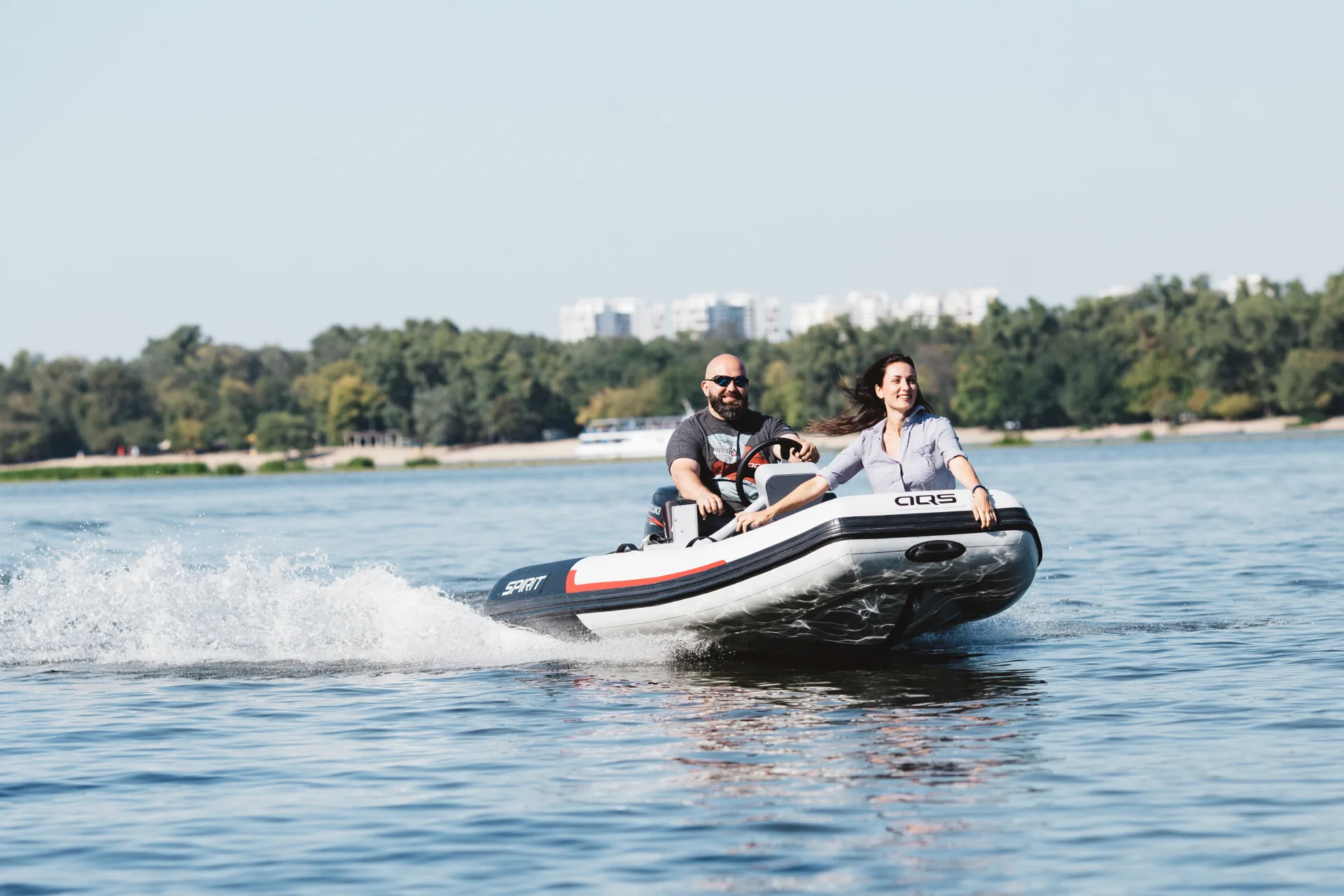 AQUASPIRIT S350 Console verrassend ruimte aluminium RIB met stuurconsole en maximaal 30 pk