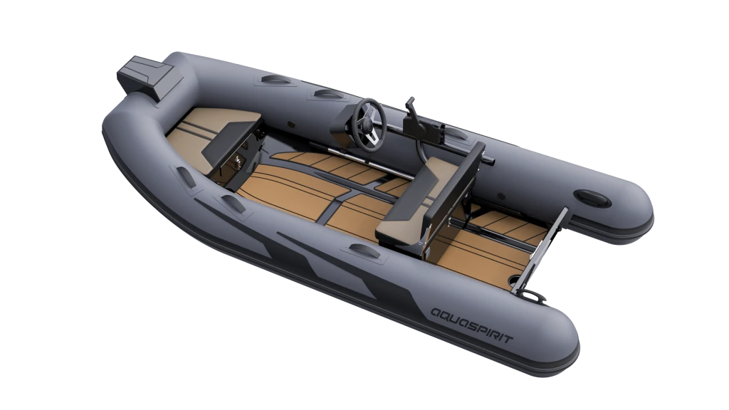 AQUASPIRIT S350 Console verrassend ruimte aluminium RIB met stuurconsole en maximaal 30 pk