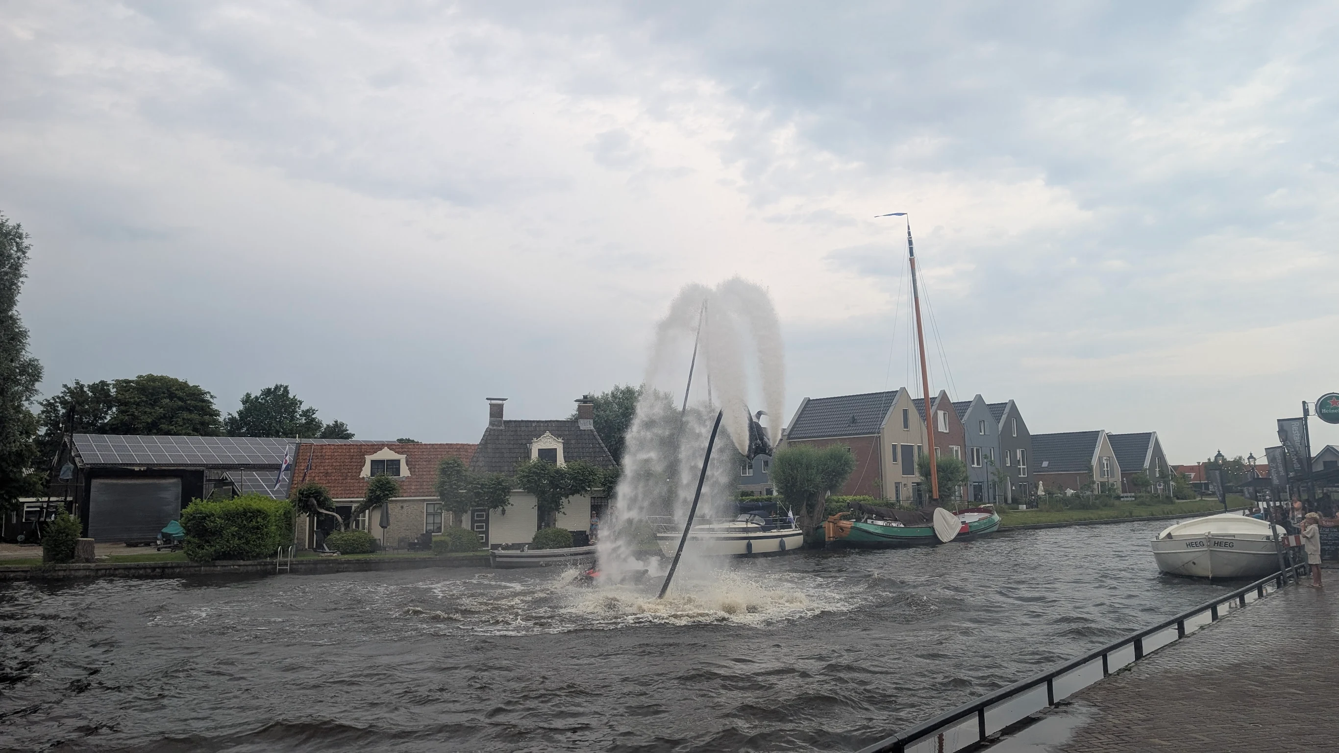 Flyboarden met waterscooter