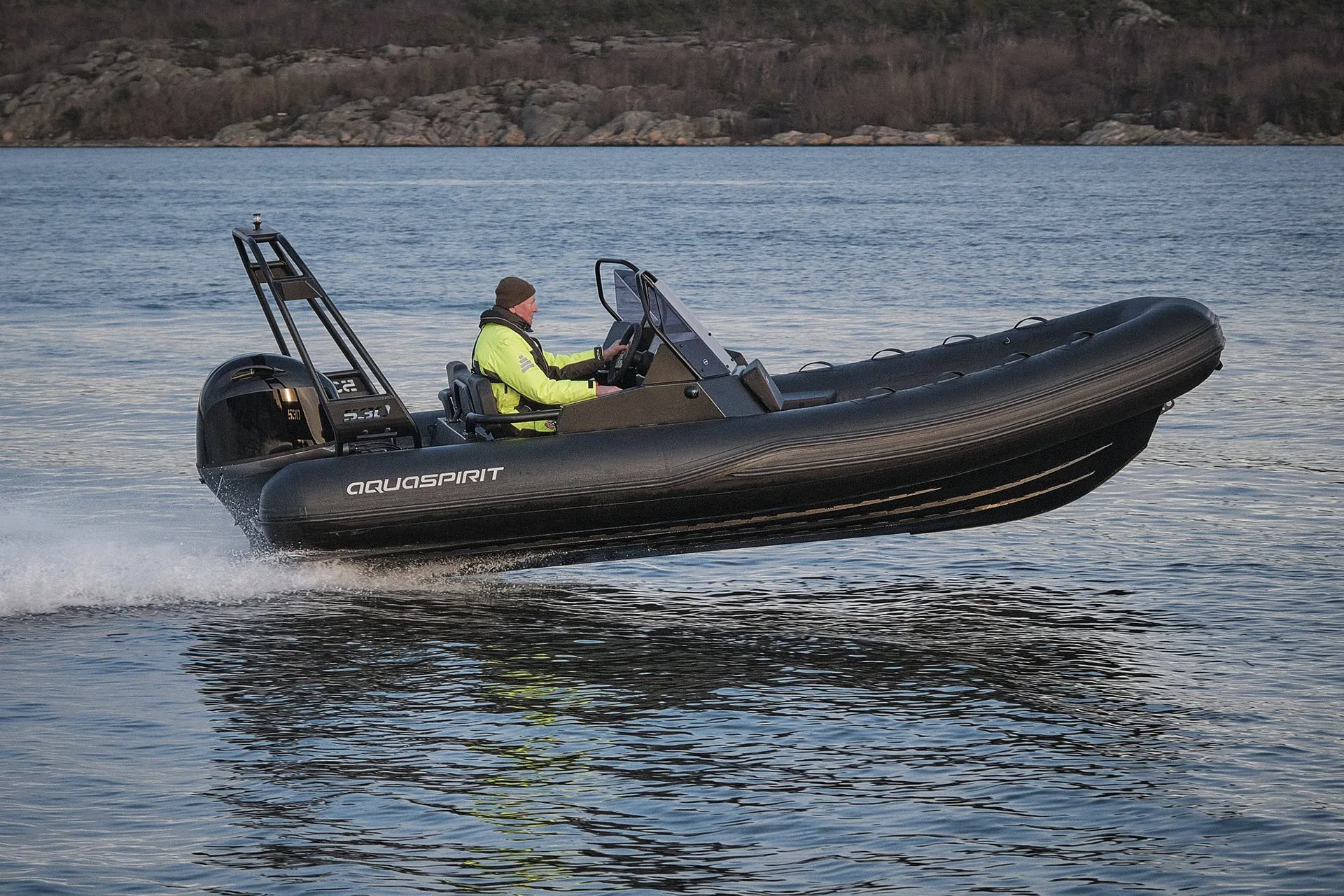 AQUASPIRIT S530 Dual Console luxe aluminium RIB/rubberboot