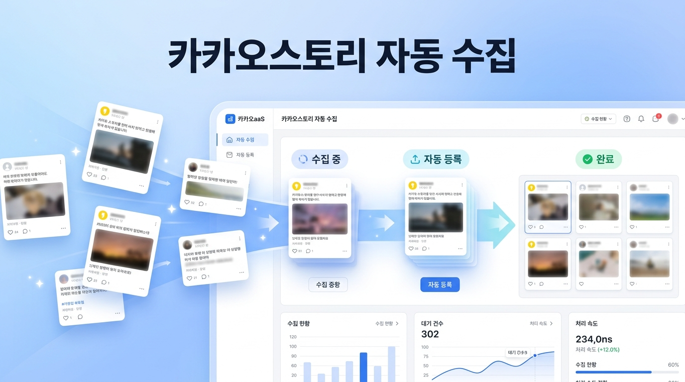 카카오스토리 자동화 화면 1