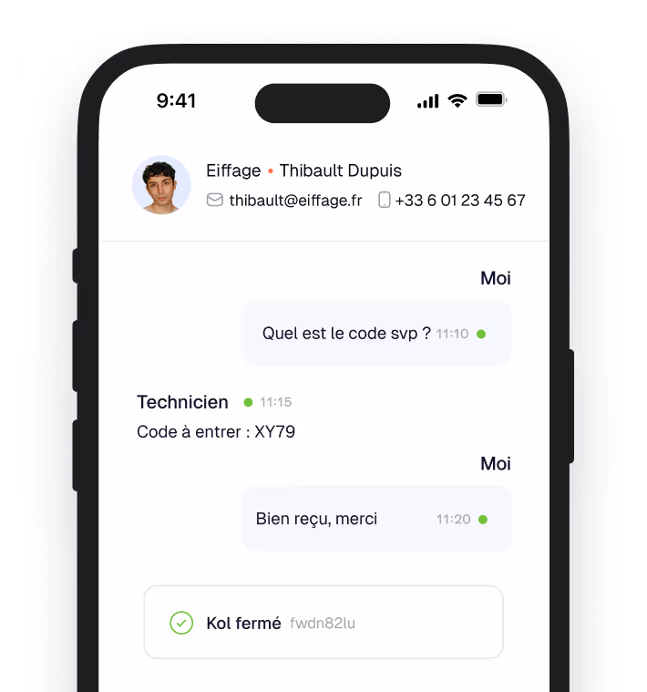 Suivi sur téléphone
