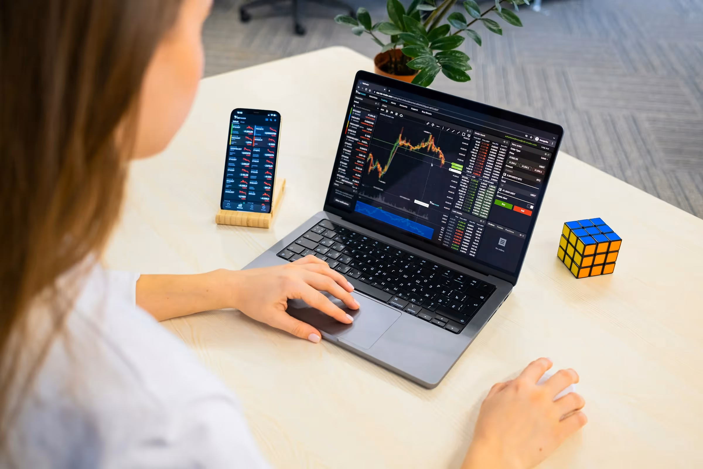 trading on a laptop - Stock Trading Strategies