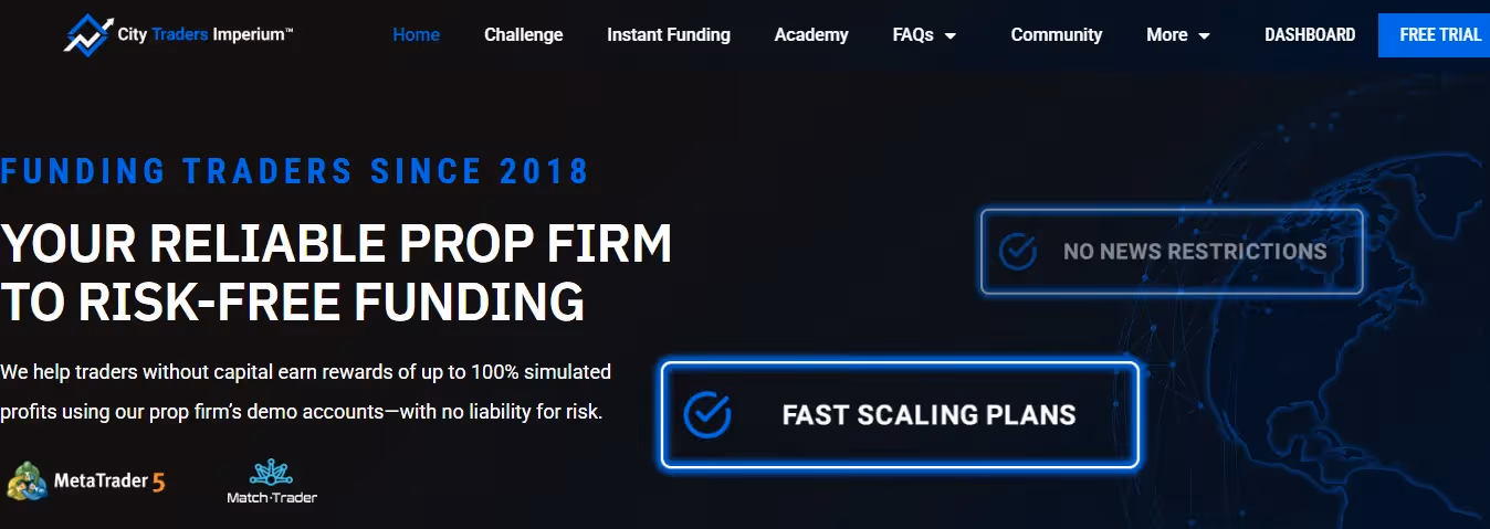 city traders imperium - US Prop Firms