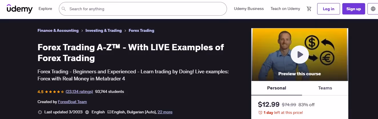 Forex for Beginners on Udemy - Common Trading Mistakes