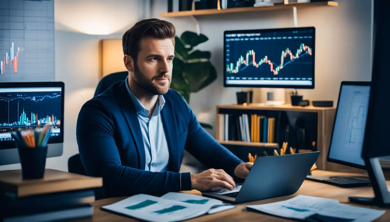 man focused - Forex Price Action Trading