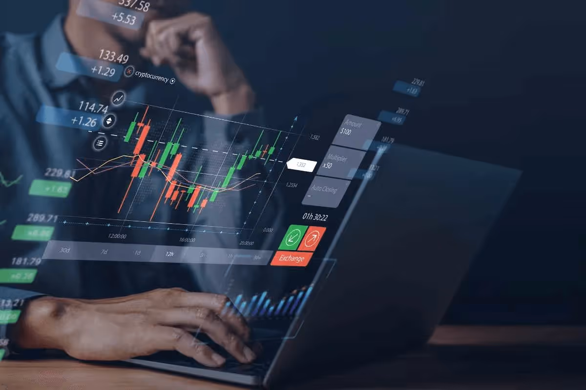 Man analyzing financial data charts - What Is Forex Trading and How Does It Work