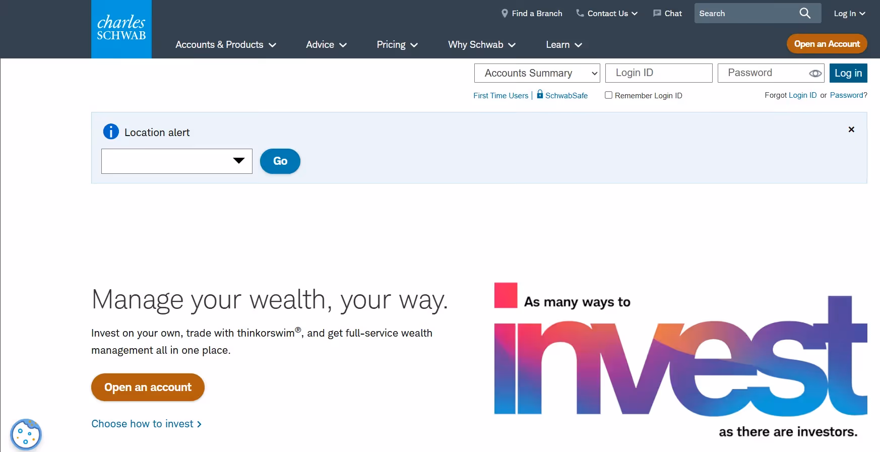 Charles Schwab - Managed vs Brokerage Account
