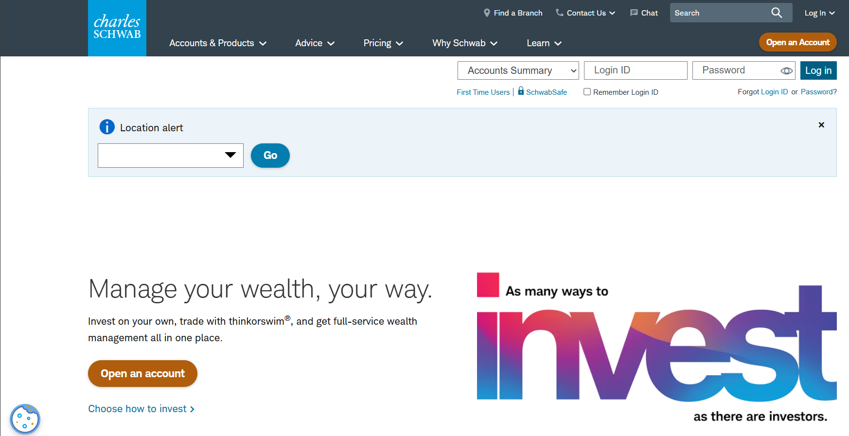 Charles Schwab - Managed vs Brokerage Account