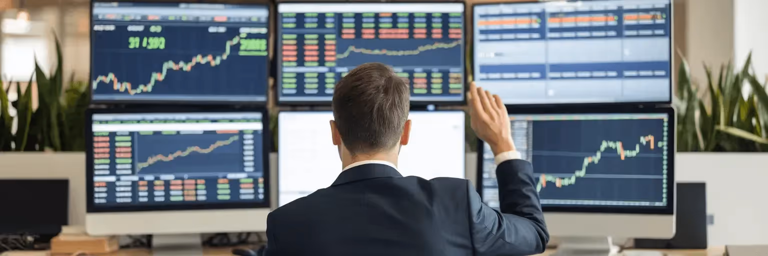 Trader analyzes multiple stock market displays - Best Pairs to Trade Forex