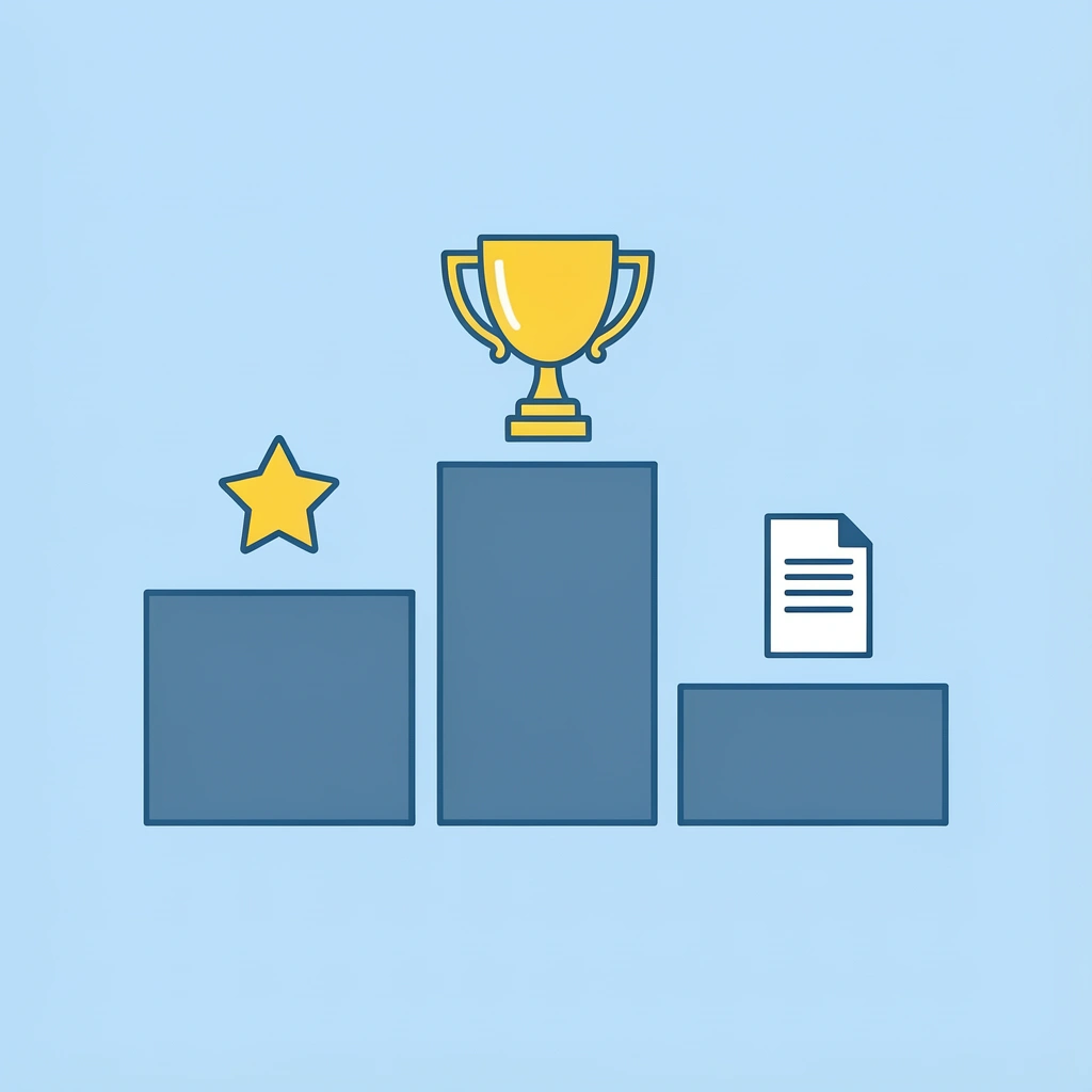 Top 3 proprietary trading firms ranked on a podium