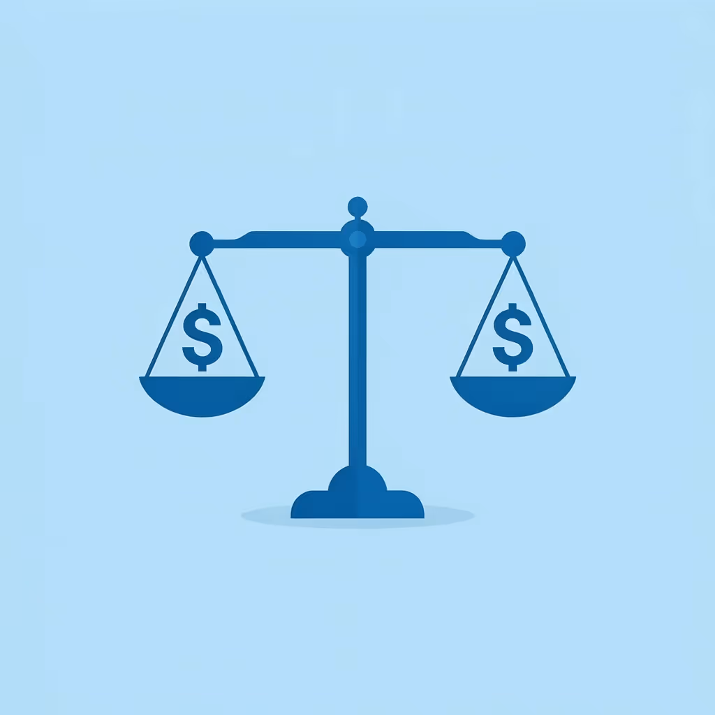 Balance scale showing the trade-off between eliminated activation fees and increased costs elsewhere