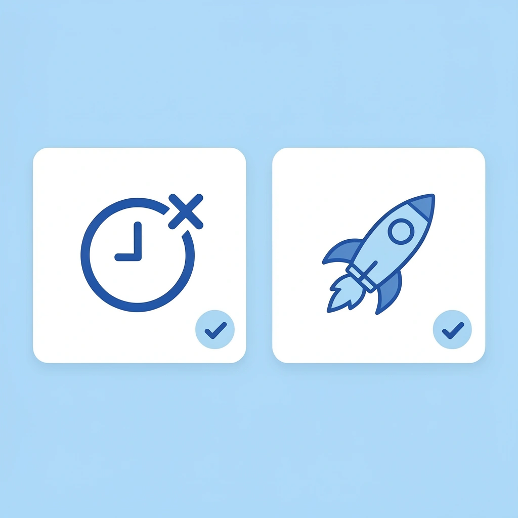 Before and after comparison: lengthy waiting period transformed into immediate trading access