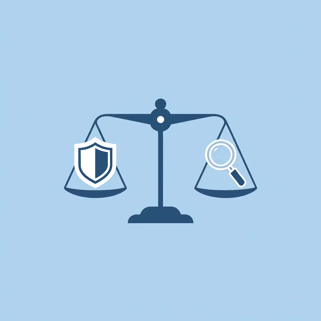 Balance scale comparing legitimate prop firms versus predatory firms