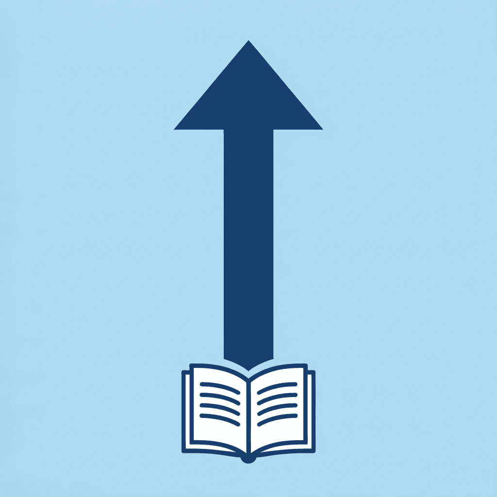 Arrow showing progression from trading knowledge to funded capital