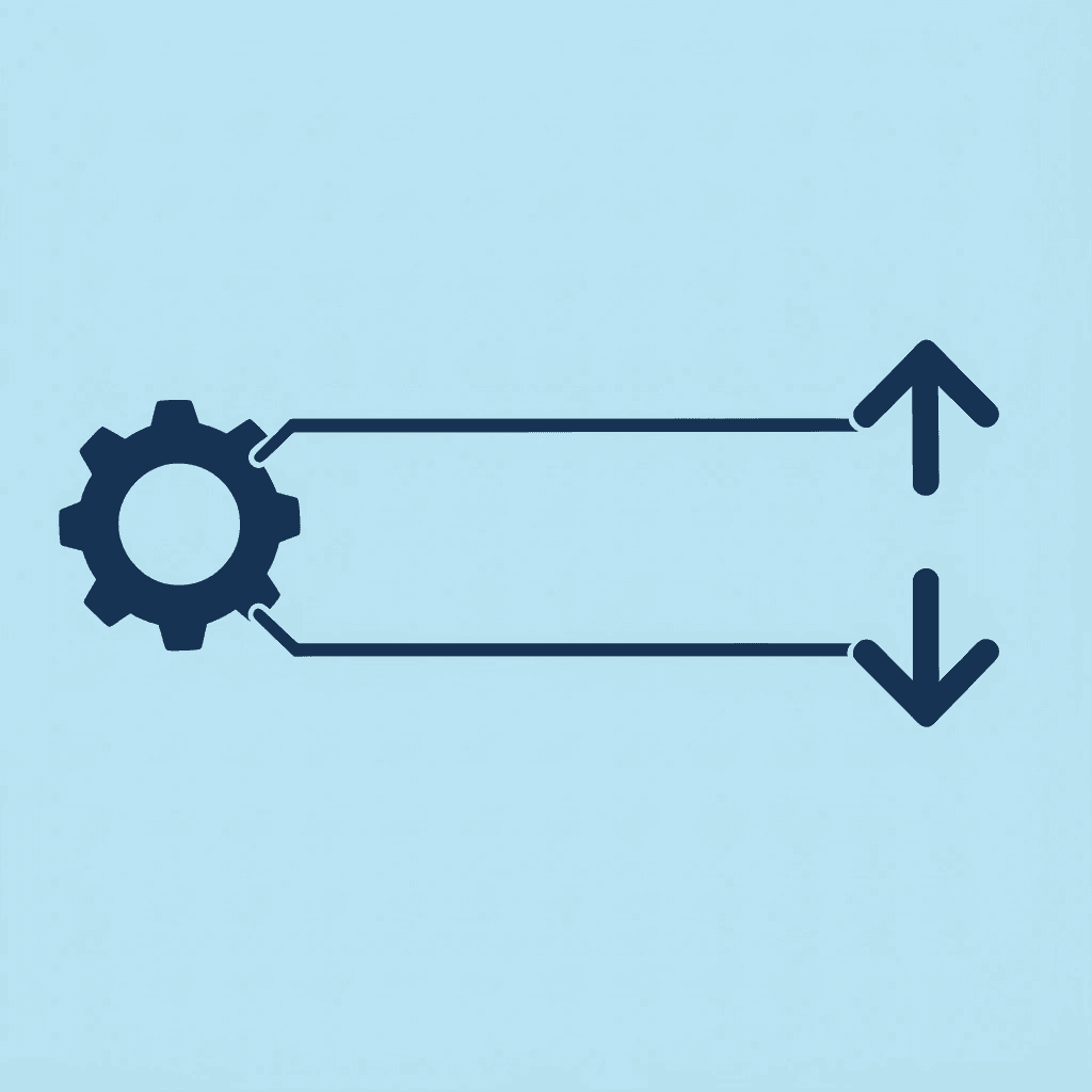  One path splits into two directions, representing scalper and swing trader strategies