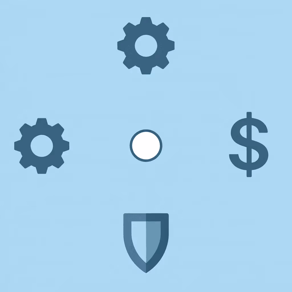 Four compass directions showing different prop firm evaluation criteria
