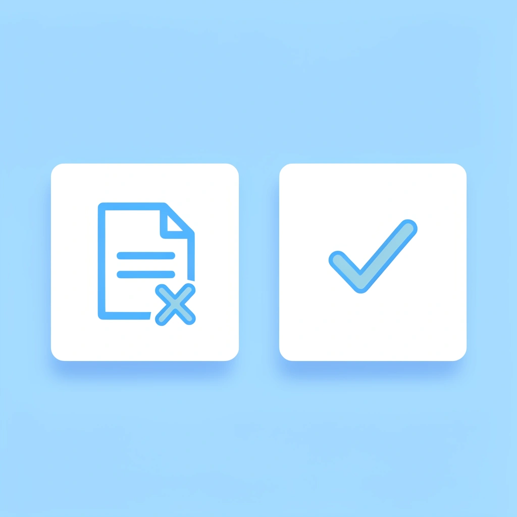  Before and after comparison showing 75% failure rate with unclear rules versus success with clear guidelines