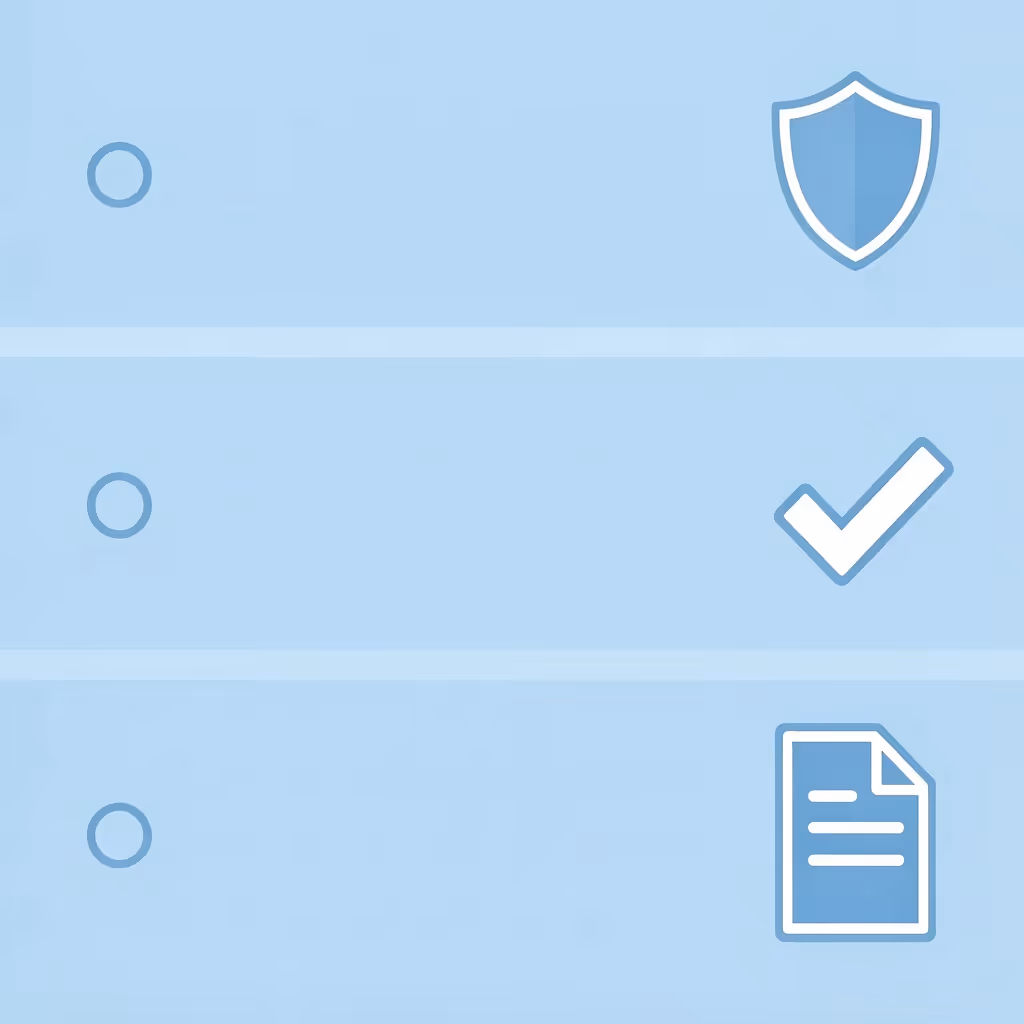 Checklist showing three requirements: CFTC registration, NFA registration, and broker verification