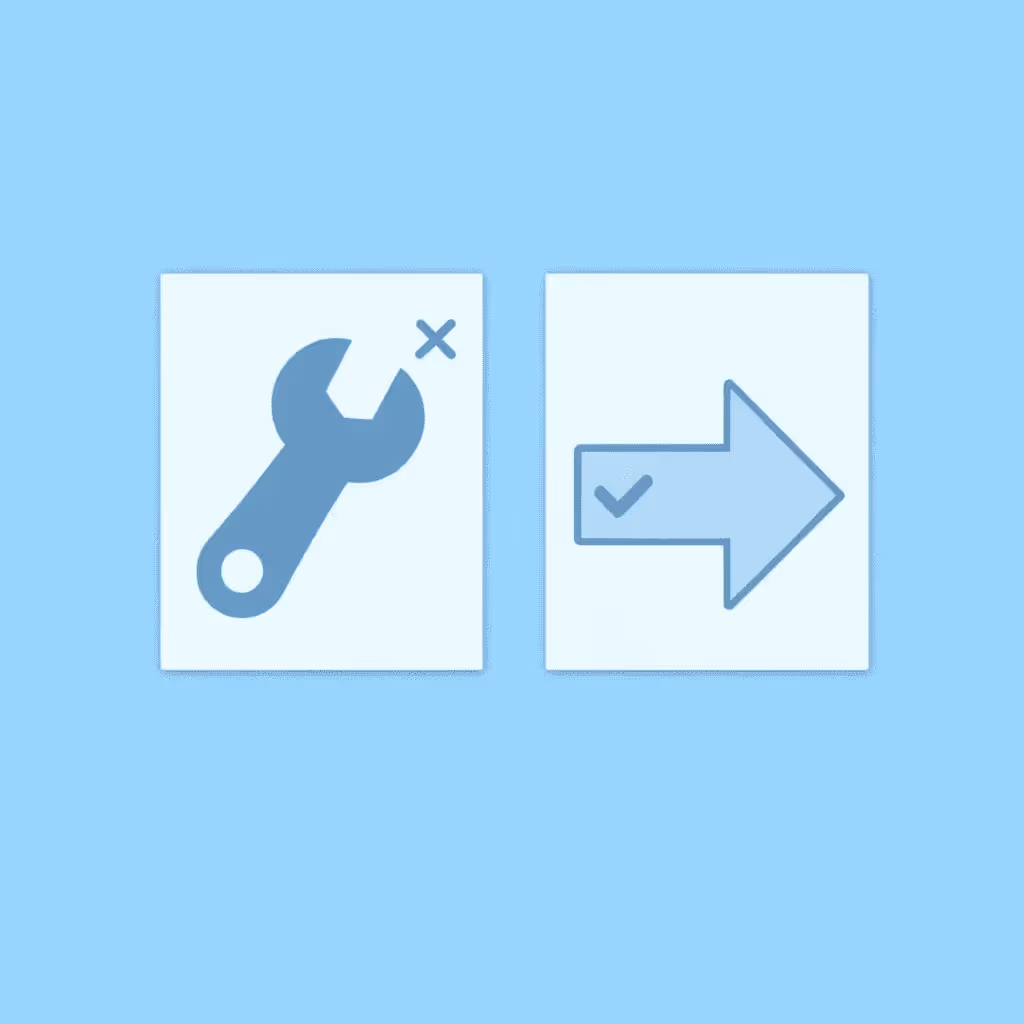  Before and after comparison showing the difficult evaluation process transformed into an easier challenge