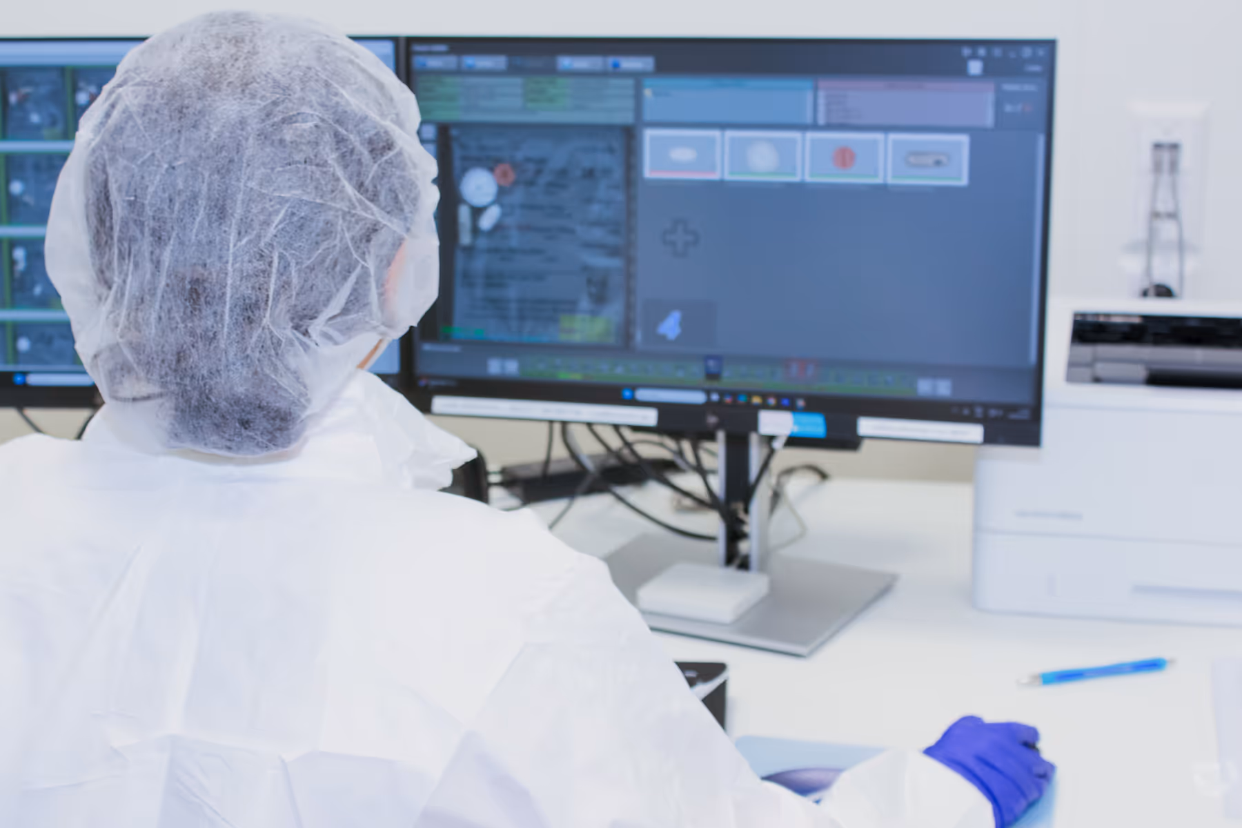 Foto-optische Qualitätskontrolle des Verblisterungsprozesses