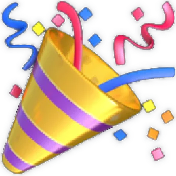 Party popper emoji