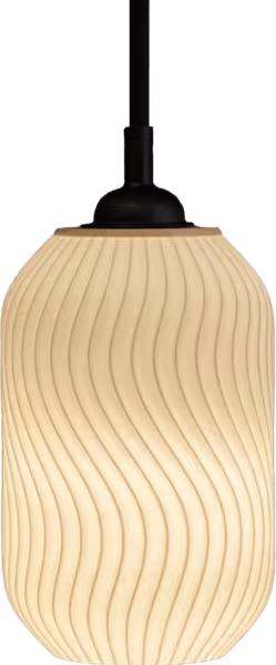 A 3D printed lampshade designed and sold by Marcel Schreiner