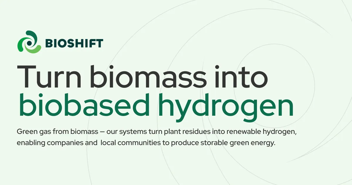 Bioshift — Turn biomass into biobased hydrogen