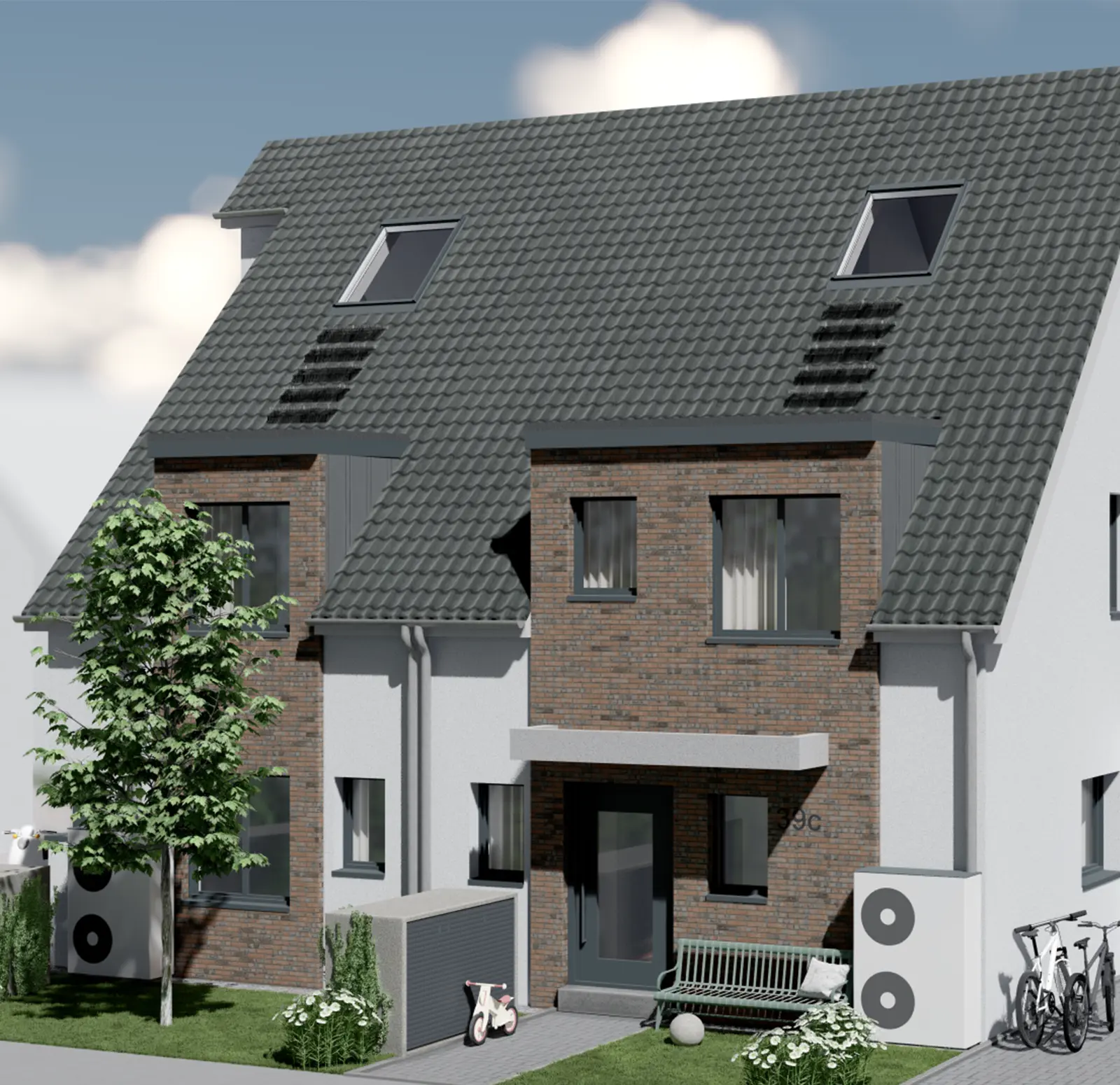 Doppelhaushälften an der Hochstadenstraße in Neuss
