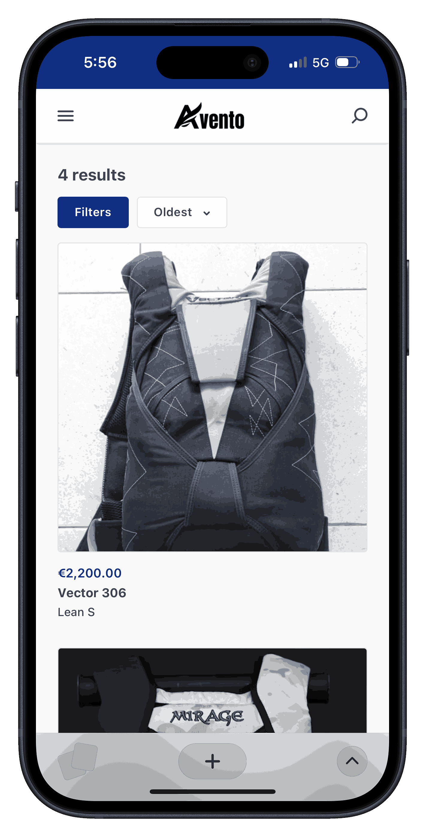 Avento Marketplace Phone Mockup