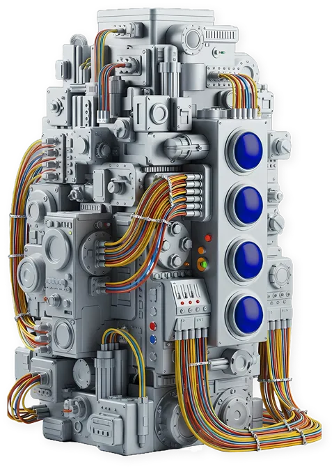 3d machine render