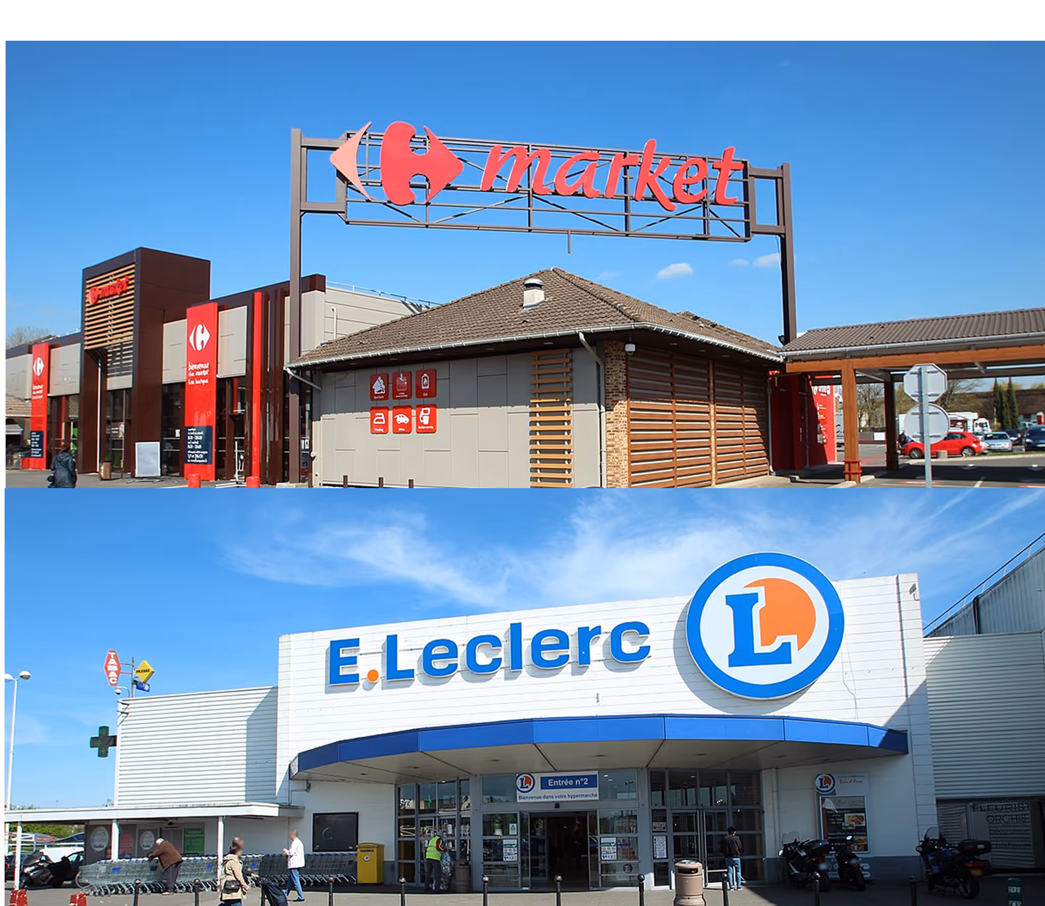 E.Leclerc vs Intermarché : deux enseignes avec une clientèle similaire, mais...