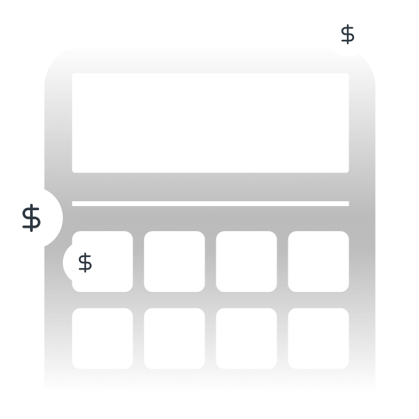 Calculator icon displaying 9% tax rate in poland for B2B