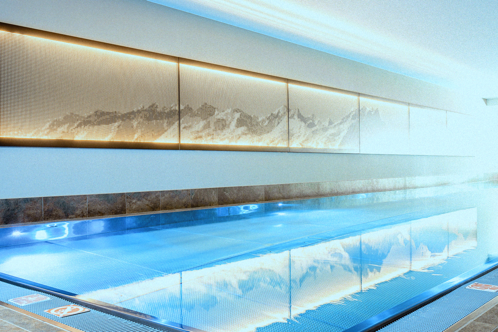 Piscine intérieure chauffée avec ambiance apaisante – expérience bien-être haut de gamme Smartbox Signature