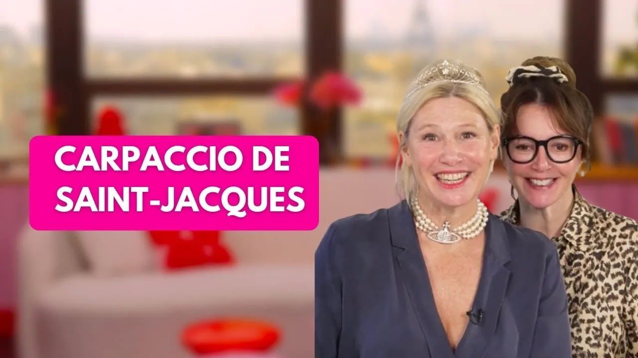 Carpaccio de saint-jacques par Maïtena et Delphine Plisson : une entrée simple, fraîche et parfaite pour les repas de fête. Découvrez la recette complète.