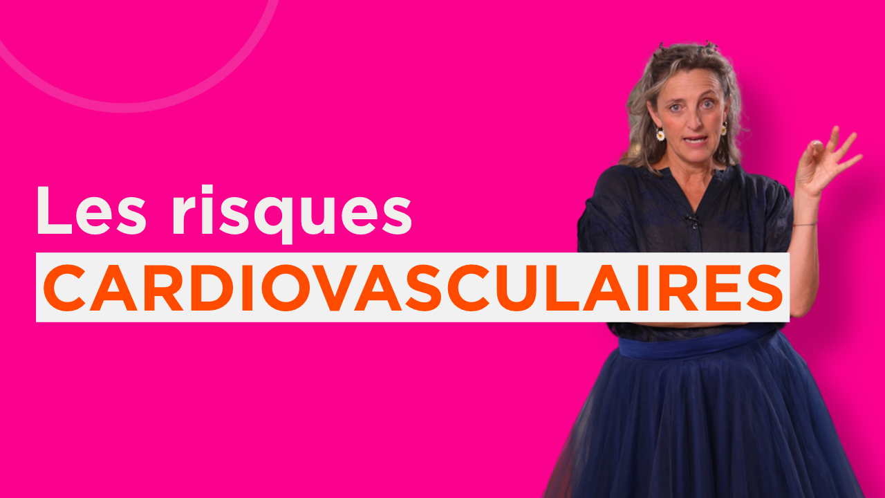 Hypertension, cholestérol : à la ménopause, les vaisseaux trinquent aussi. Audrey Perrin en rit pour mieux en parler. Un épisode des 8 symptômes de la ménopause.