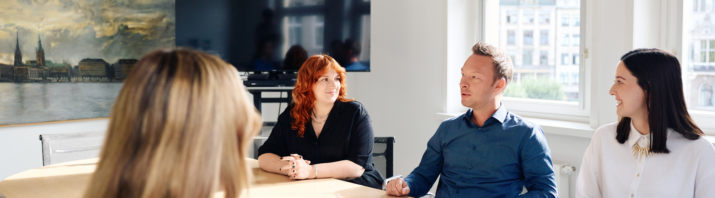 People in a meeting