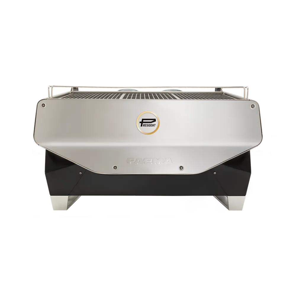 Faema President - Rückseite Silber