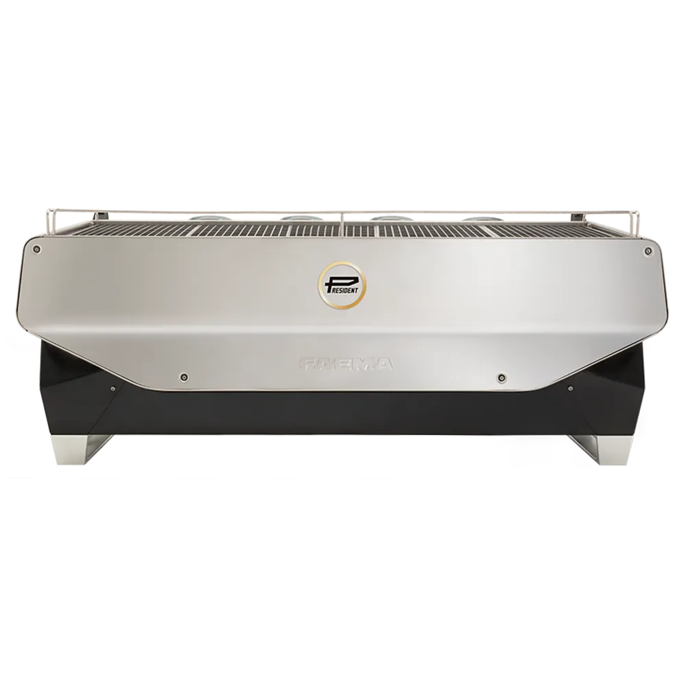 Faema President - Rückseite Silber