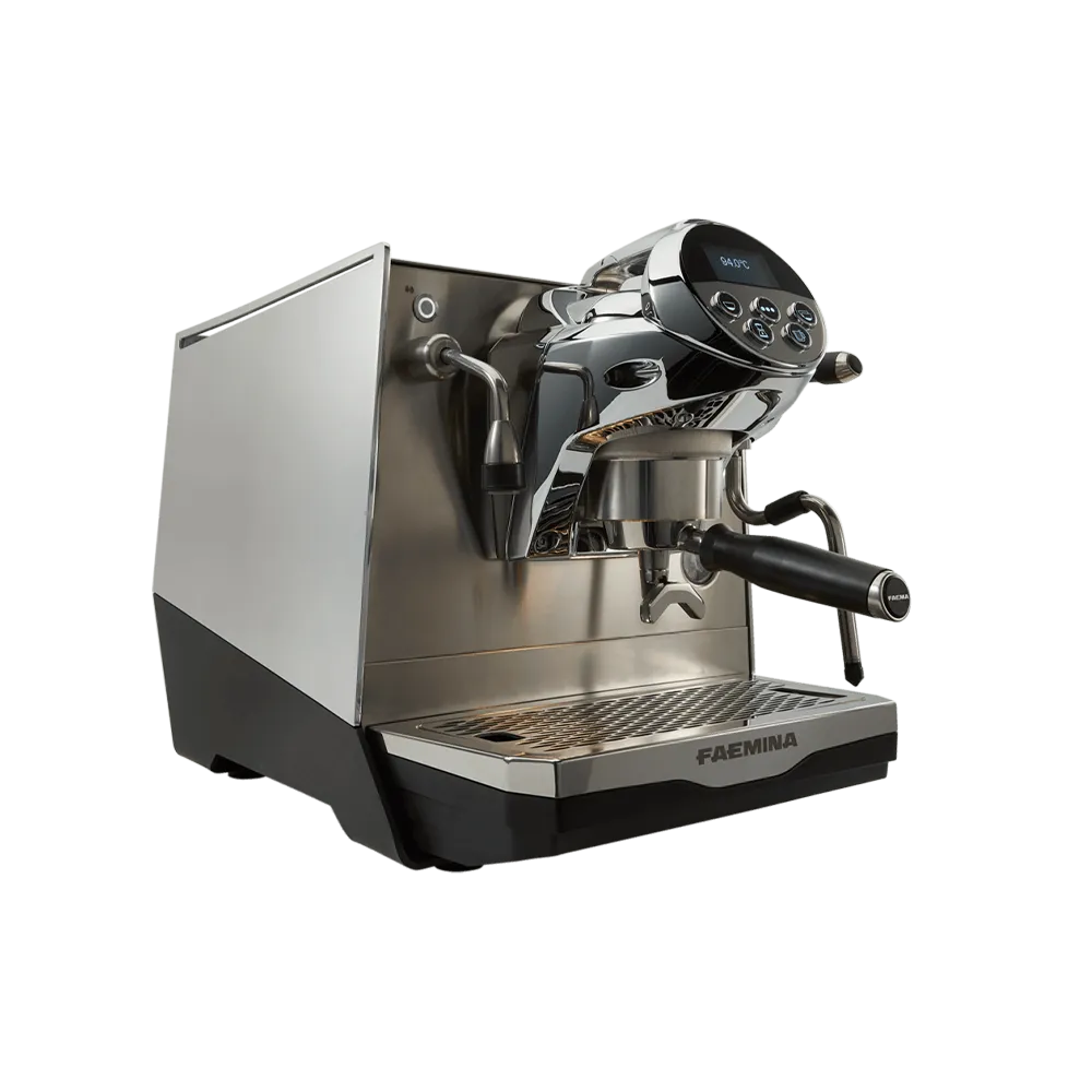 Faema Faemina - Seitenansicht Silber