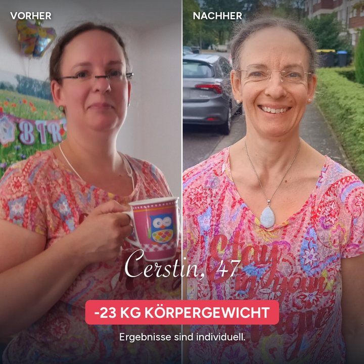 Cerstin, 47, vorher und nachher