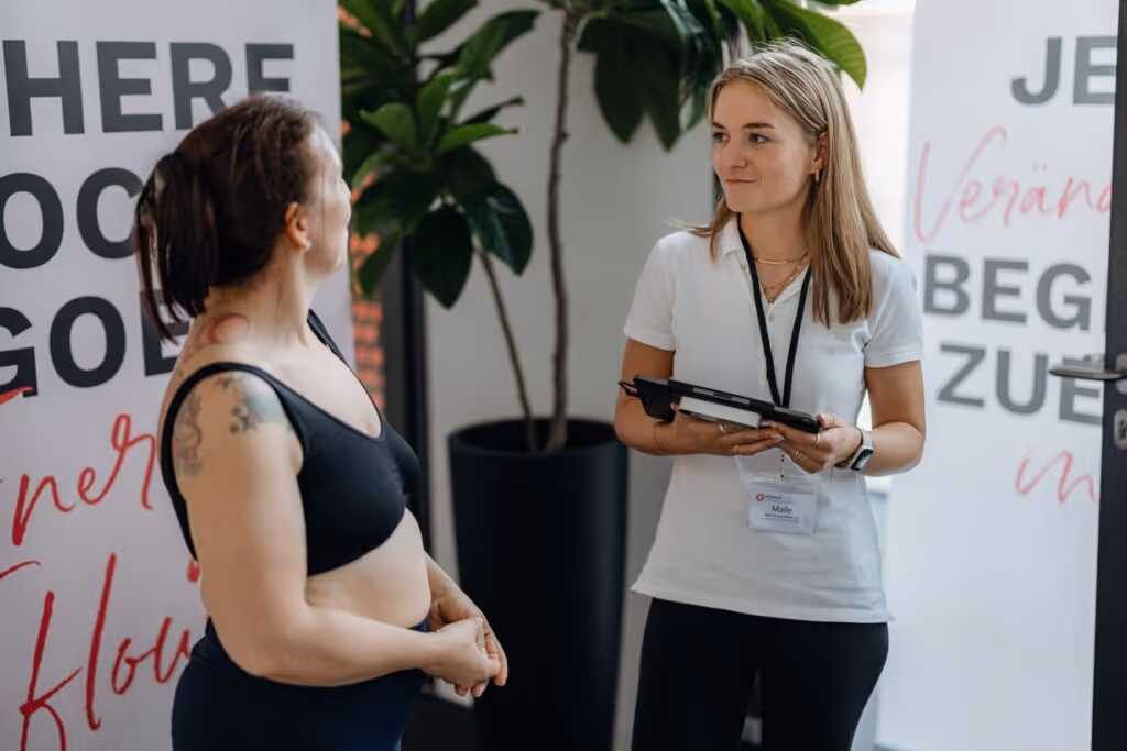 Individuelle Auswertungsgespräche bei körperverwandlung – statt auf BIA-Ergebnisse wird auf echte Veränderung und persönliche Beratung gesetzt.