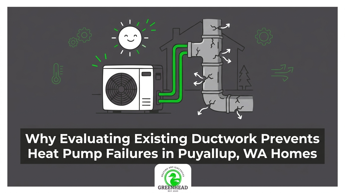 Evaluating Existing Ductwork Before Adding a Heat Pump to Your Puyallup Home