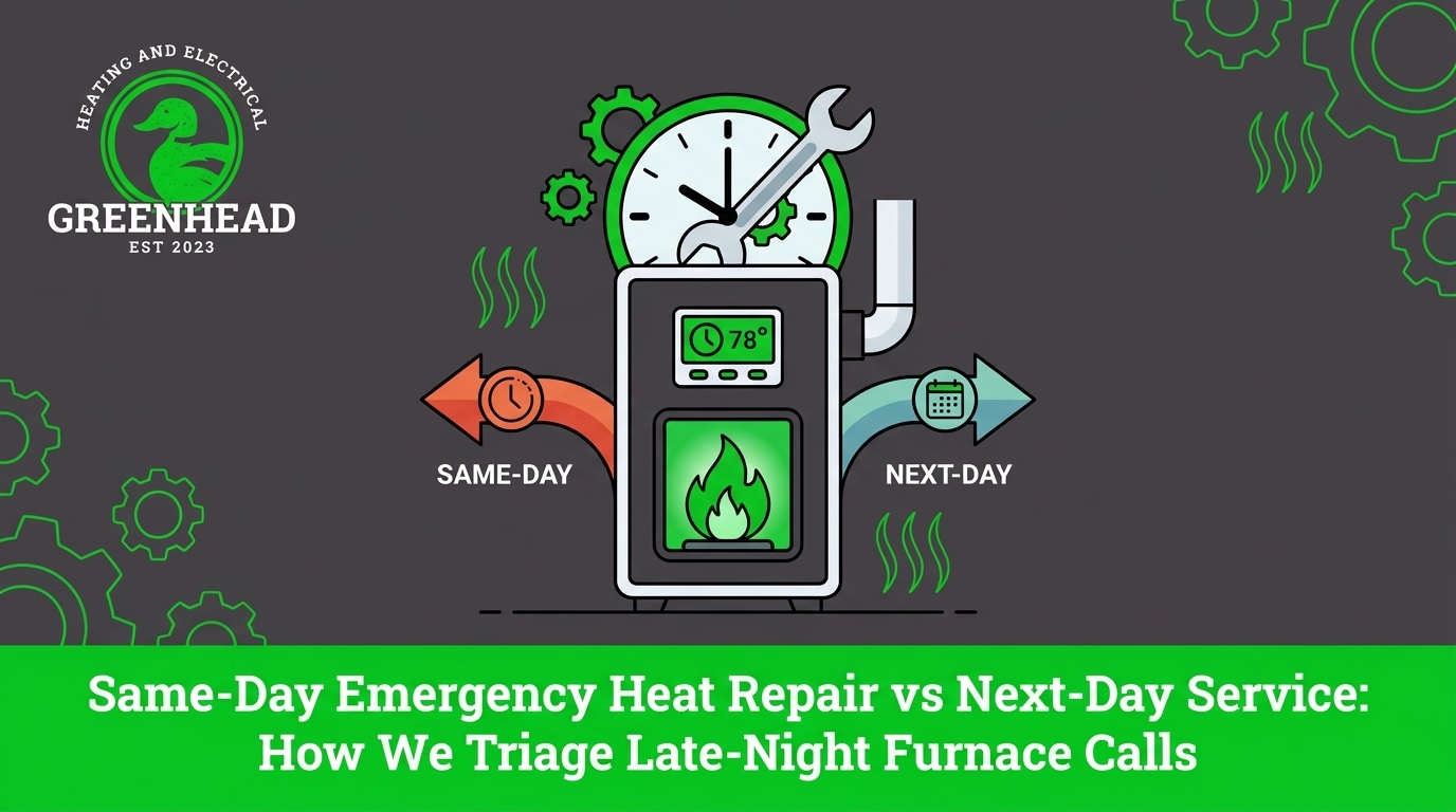 prompt Emergency Heat Repair vs Next-Day Service: How We Triage Late-Night Furnace Calls