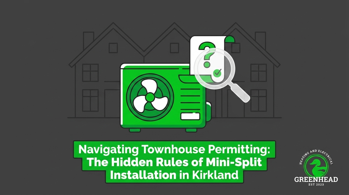 Why Townhouse Mini-Split Installs in Kirkland Require Specific Permitting Strategies