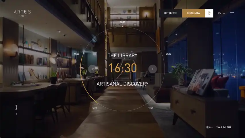 K11 ARTUS luxury hospitality website by ULTD