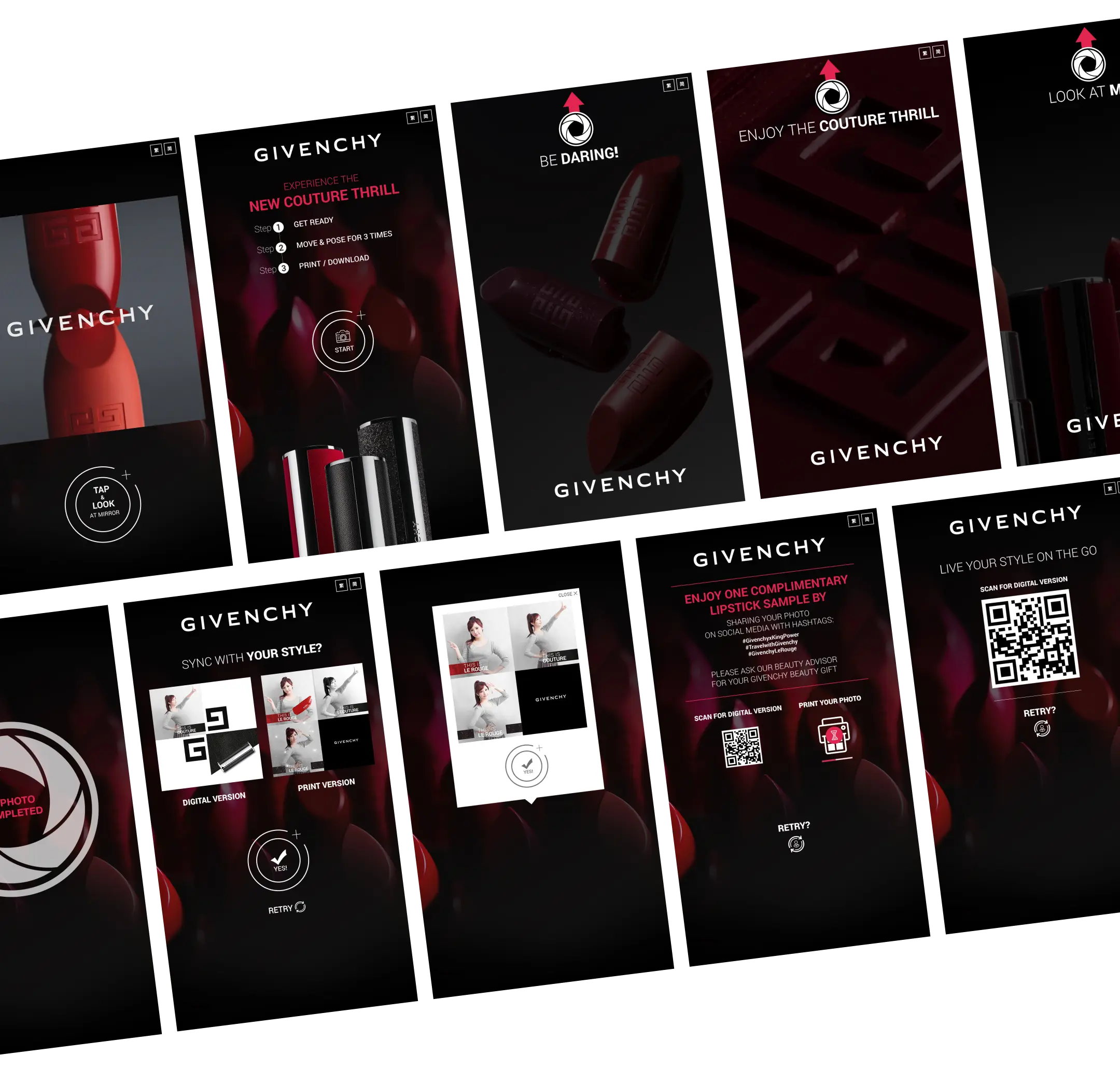 Givenchy interactive retail photography experience by ULTD — project showcase 2