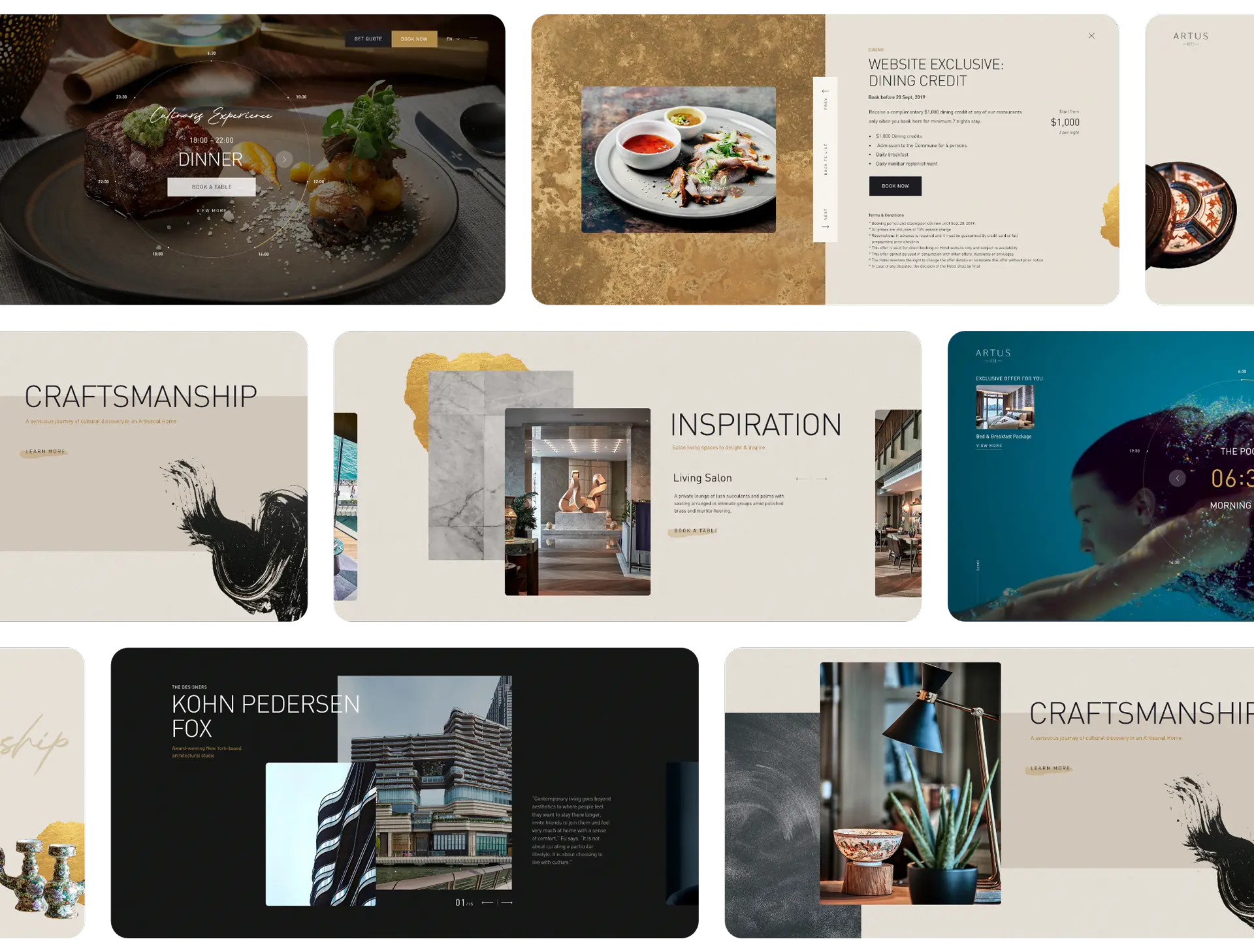 K11 ARTUS luxury hospitality website by ULTD — project showcase 1