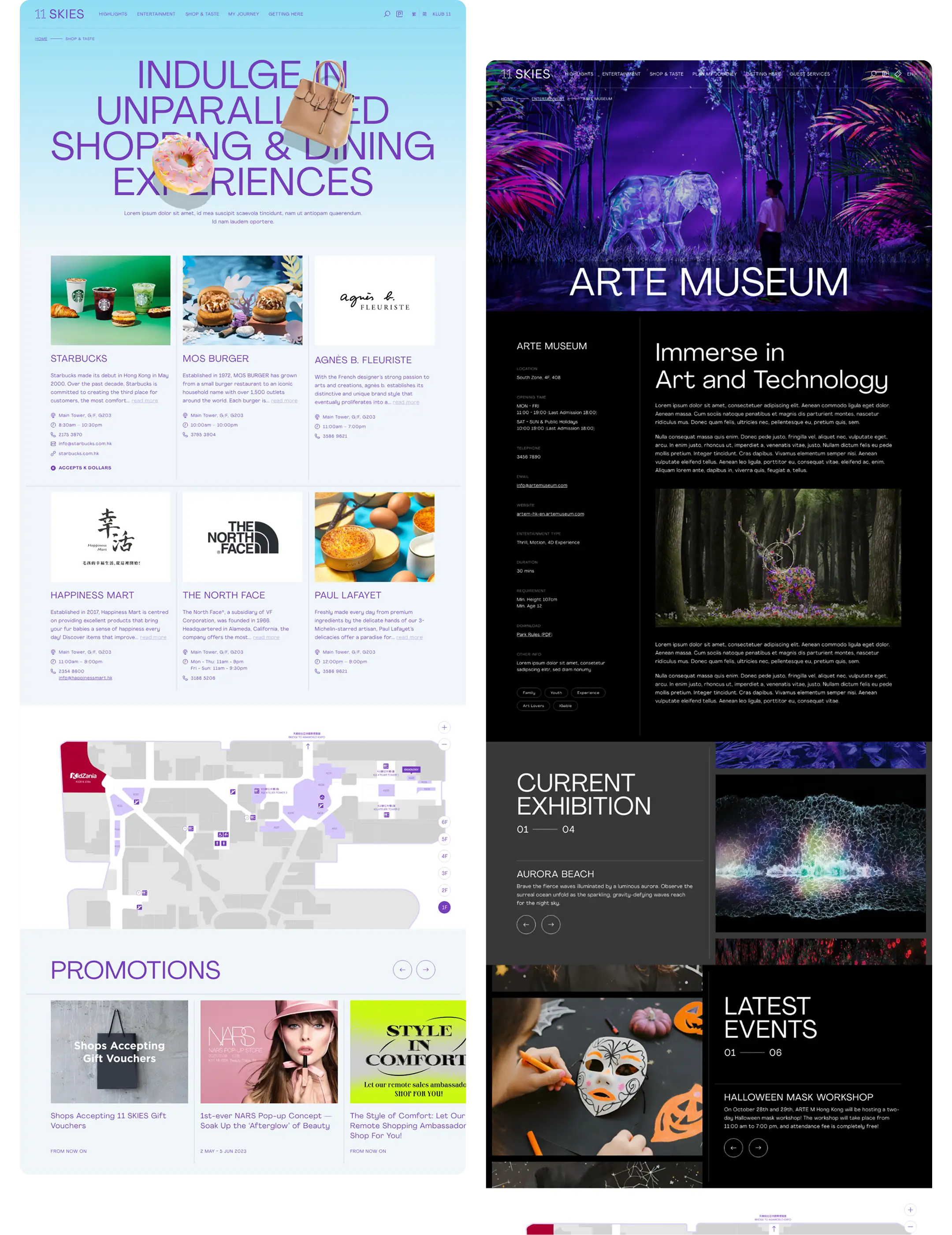 11 SKIES immersive Web3D website by ULTD — project showcase 5