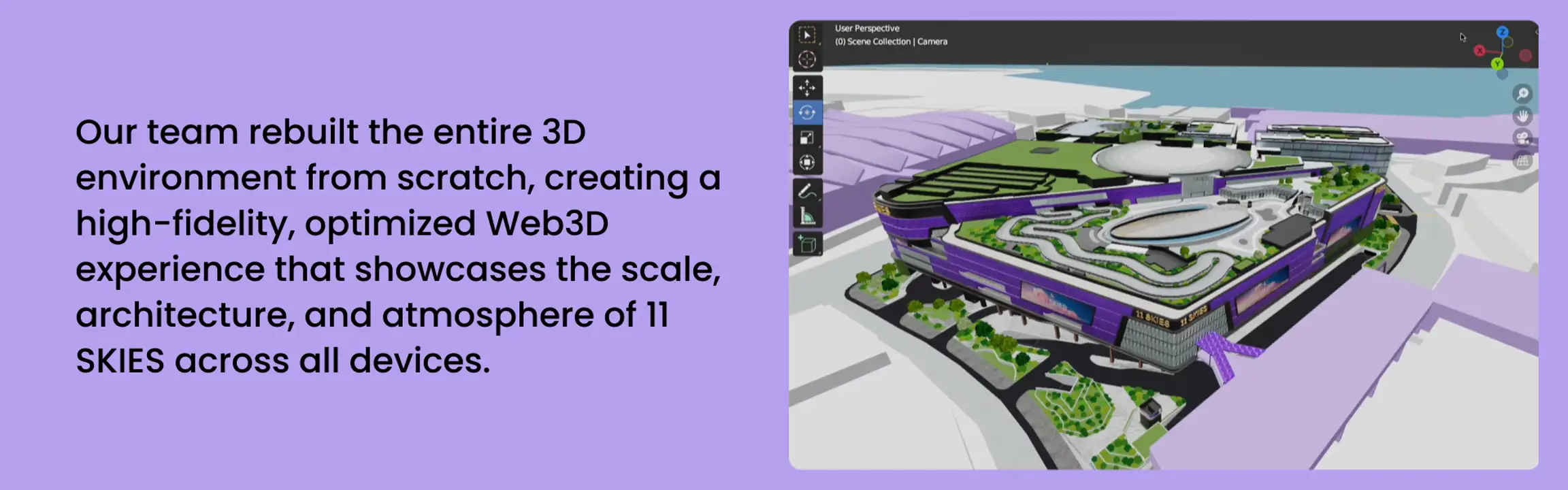 11 SKIES immersive Web3D website by ULTD — project showcase 4